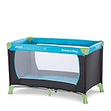 hauck Kinderreisebett Dream N Play ab Geburt bis 15 kg, Klein Zusammenklappbar inkl. Tragetasche und Faltboden,...